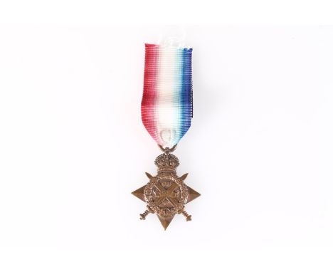 Medals of 2849 Private Joseph Corr of the 2nd Battalion Royal Scots, who died 25th September 1915 aged 35, commemorated at Yp