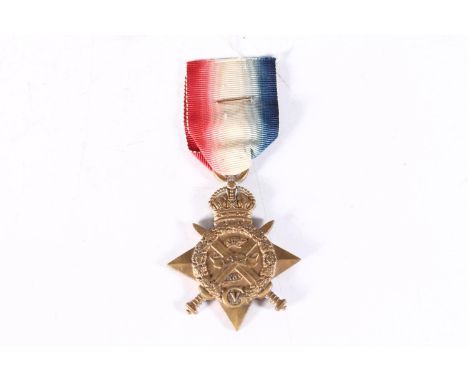 Medal of 2189 Driver Nur Muhammad of the 2nd Ammunition Column Royal Field Artillery comprising WWI 1914 Mons star [NO2189 DV