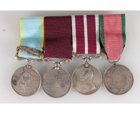 Medals of 3290 George Muir (Mure) of the 14th Regiment and 25th (King's Own Borderers) Regiment of Foot comprising a Crimea m