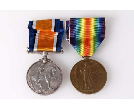 Medals of 34189 Private A Gibson of the Kings Own Scottish Borderers KOSB comprising WWI war medal and victory medal [34189 P