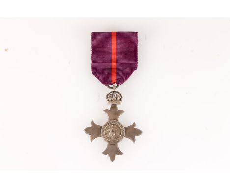 The Most Excellent Order of the British Empire Member of the British Empire (MBE) silver medal badge, GRI type, hallmarks for