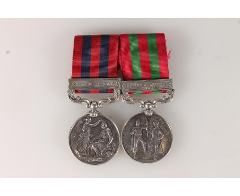 Medals of 2886 Private W Blakey of the 1st and 2nd Battalion King's Own Scottish Borderers comprising Indian General Service 