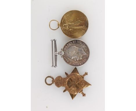 Medals of PS-2527 Lieutenant J H S Cope of Royal Fusiliers comprising WWI 1914-15 star [PS-2527 PTE J S H COPE R FUS] and WWI