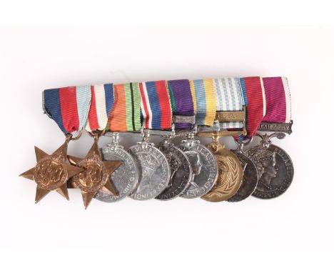 Medals of 3188206 Warrant Officer Class 1 W G Anderson of the Kings Own Scottish Borderers comprising Elizabeth II Regular Ar