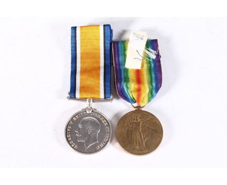 Medals of 11721 Private R Ainscough of the Kings Own Scottish Borderers comprising WWI war medal and victory medal [11721 PTE