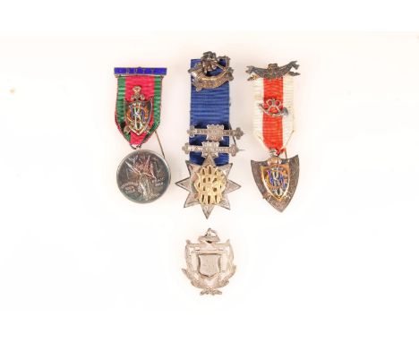 Grand United Order of the Knights of the Golden Horn, No.67 Birtley Encampment medals awarded to T Blakey to include a peace 