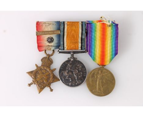Medals of 7232 Private J Lambert of the 2nd Battalion Yorkshire and Lancashire Regiment comprising WWI war medal, victory med