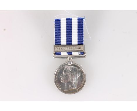 Medal of 463 Lance Corporal C Crisp of the 2nd Battalion King's Own Scottish Borderers comprising Egypt medal 1882 (undated) 