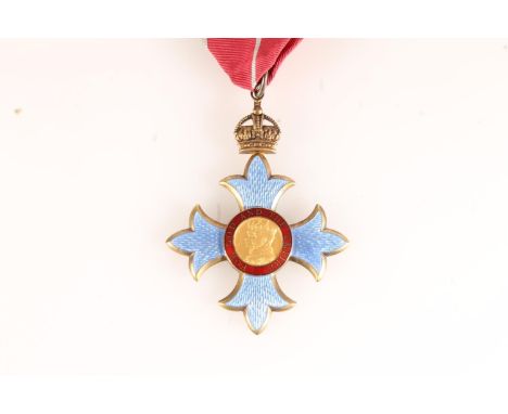 The Most Excellent Order of the British Empire Commander of the British Empire (CBE) silver and enamelled medal badge (second