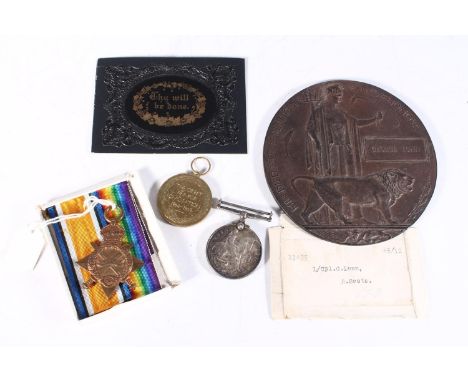Medals of 13455 Lance Corporal George Lunn of the 12th Battalion Royal Scots who died 15th July 1916 Battle of the Somme, com