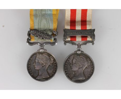 Medals of Corporal John Smith of the 71st Highland (Regiment of Foot) Light Infantry comprising Crimea medal 1854 with 'SEBAS