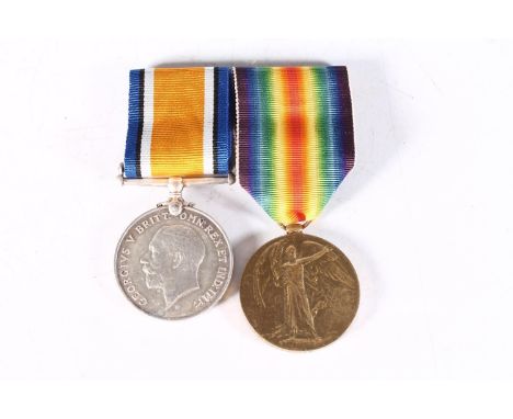 Medals of 4401 Private G Brockie of the Kings Own Scottish Borderers, comprising WWI war medal and victory medal [4401 PTE G 