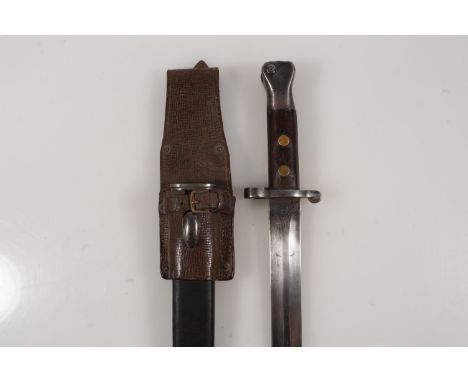 British 1888 pattern bayonet with medial ribbed blade, the ricasso with War Department and proofed markings and 'Wilkinson Lo