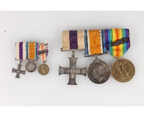 Medals of Captain John Farquhar MC of the 9th Battalion Highland Light Infantry comprising British Military Cross with King G