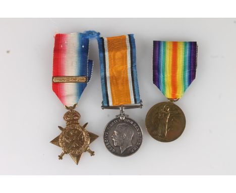 Medals of 8735 Lance Corporal P Henderson of the Kings Own Scottish Borderers comprising WWI 1914-15 star [8735 L CPL P HENDE