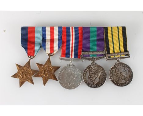 Medals of 143222333 and 22305042 Corporal M J Garton of the South Lancashire Regiment and Royal Engineers comprising Elizabet