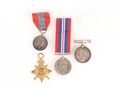 Medal of 7299 Private J Shiel of the Kings Own Scottish Borderers comprising WWI war medal [7299 PTE J SHIEL KOSB]. Medal of 