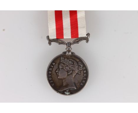 Medal of Hezekiah Jellings of the 43rd (Monmouthshire) Light Infantry comprising Indian Mutiny medal 1857-1858 [HEZEKIAH JELL