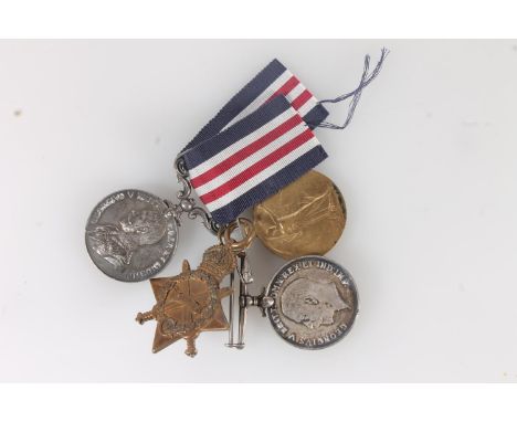 Medals of 3381 330988 Corporal H Gilchrist of the Highland Light Infantry comprising George V (uncrowned head 1916-30 variety