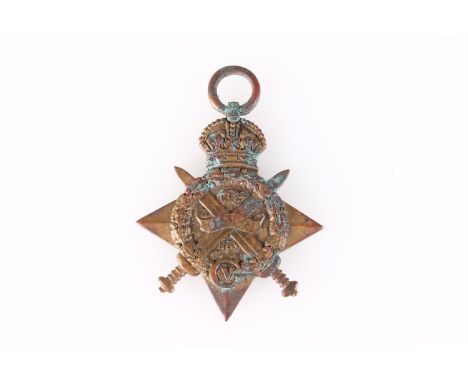 Medal of 8072 Private Alex Inches of D Company the 2nd Battalion Royal Scots, who died 15th September 1914 aged 29, son of Al