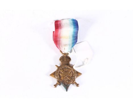 Medal of 1888 Private D Charles of the 1st/6th Battalion Welsh Regiment comprising WWI 1914 Mons star [1888 PTE D CHARLES 1/6