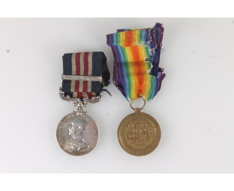Medals of 15493 Private J Dillon MM of the 6th Battalion Kings Own Scottish Borderers KOSB comprising George V Military medal
