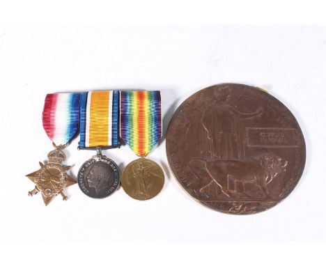Medals of 17946 Private Clifford Marshall of B Company 1st Battalion Kings Own Scottish Borderers KOSB who died 21st July 191