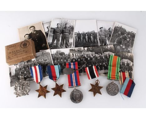 Medals of 2111776 Corporal D R Rintoul of the 4th Battalion Kings Own Scottish Borderers KOSB comprising WWII war medal, defe