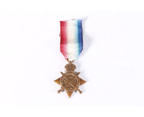 Medal of 9165 Private A W Drummond of the Royal Army Medical Corps comprising WWI 1914 Mons star [9165 PTE A W DRUMMOND RAMC]