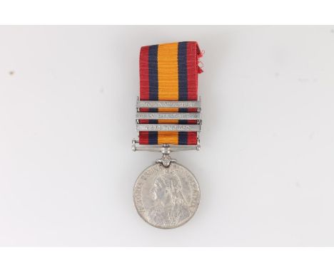 Medal of 6984 Private T L Robertson of the Volunteer Company King's Own Scottish Borderers KOSB comprising Boer War Queens So