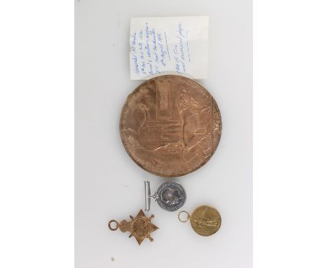 Medals of 1220 Private Alexander McKeachie of the 1st/5th Battalion Kings Own Scottish Borderers who died 4th August 1915 age