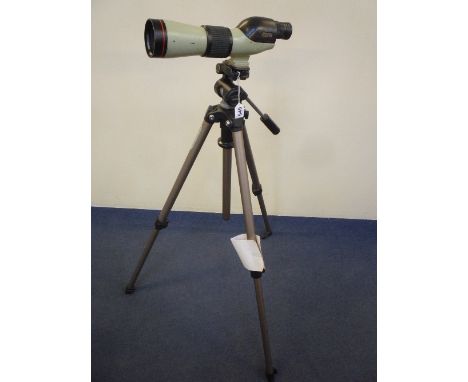 A NIKON ED FIELD SCOPE, and Velbon Delta tripod