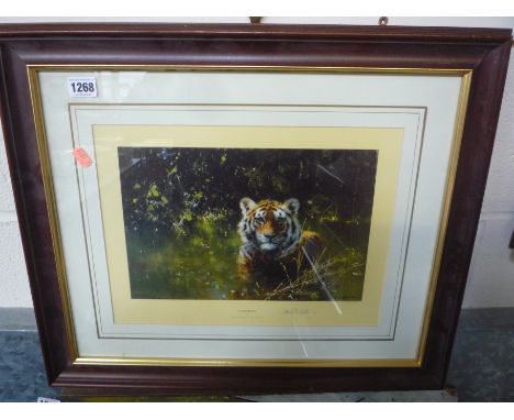 DAVID SHEPHERD, 'Cool Tiger', signed Limited Edition print, 1361/1500, 20cm x 30cm
