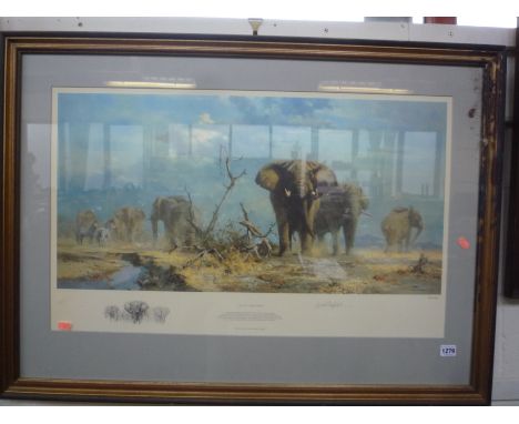 DAVID SHEPHERD, 'The Welcome Storm', signed Limited Edition print, 245/850, 38cm x 76cm