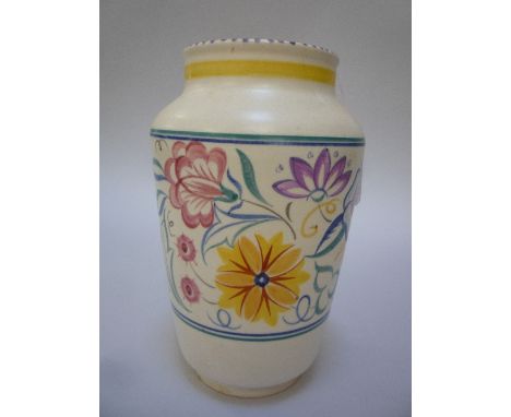 A POOLE POTTERY VASE, shape No.595, height approximately 22cm