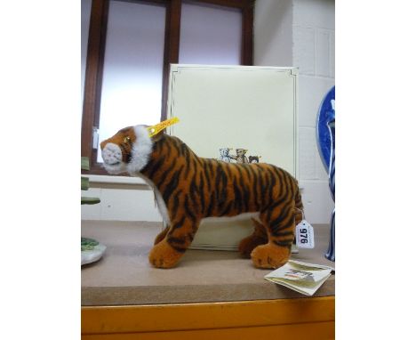 A BOXED STEIFF TIGER
