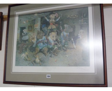 CUNEO TERENCE, D'Artagnan and the Three Mouseketeers, signed limited edition print 367/850