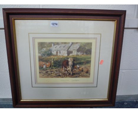 DAVID SHEPHERD, 'Old Ben's Cottage', signed Limited Edition print, 364/1500, 17cm x 25cm