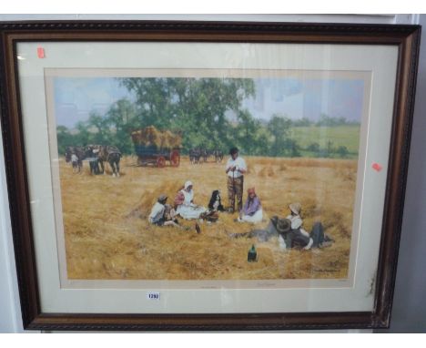DAVID SHEPHERD, 'The Lunch Break', signed Limited Edition print, 259/850, 50cm x 73cm