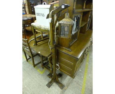 A LANTERN STYLE STANDARD LAMP