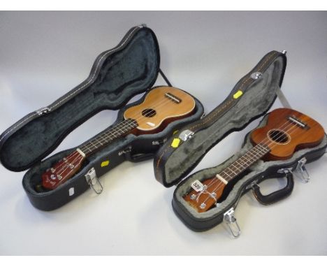 A TANGLEWOOD COVE GREEK UKULELE, in hard case and a Kala ukulele in hard case
