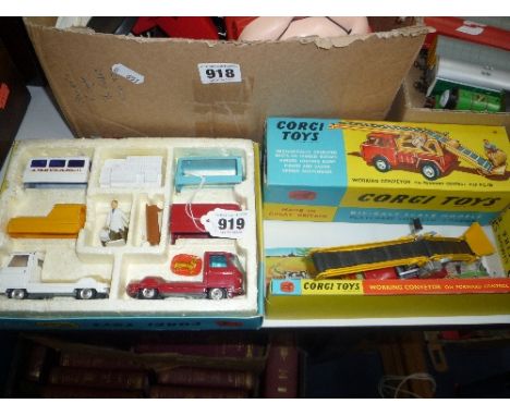 A BOXED CORGI TOYS COMMER CONSTRUCTOR SET, Gift Set No.24, a boxed Corgi Major Toys Bedford TK Simon Snorkel Fine Engine, No.