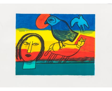 Full title: Guillaume Corneille van Beverloo (Corneille, 1922-2010): 'RÃªveries d'ete', lithograph in colours, ed. H.C., date