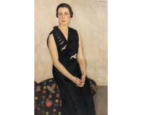 Full title: Leon De Smet (1881-1966): Portrait of Cyriel Buysse's daughter-in-law, oil on canvas, dated 1938Description: Work