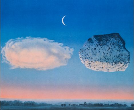 Full title: Rene Magritte (1898-1967, after): 'La bataille de l'Argonne', lithograph in colours, ed. 4/275, dated 2010Descrip