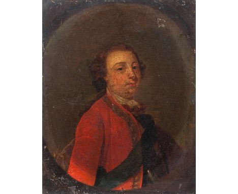 Full title: Austrian school: Portrait of a gentleman, oil on copper, 18th/19th C.Description: Work: 25,5 x 20,5 cm  Frame: 35