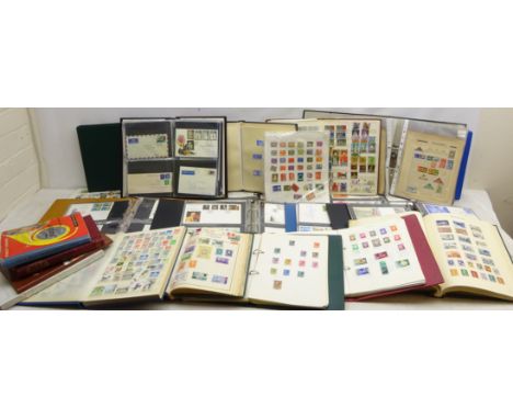 Large collection of Great British, Commonwealth and World stamps and covers in twenty-two albums, stockbooks/ring binder fold