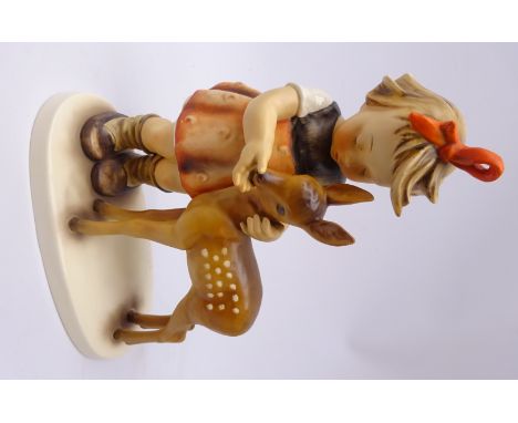 Goebel 'Friends' figure of a girl with deer, no. 136/5, H27.5cm Condition Report Click here for further images, condition, au