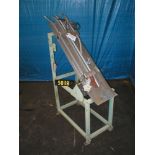 Can stacker, for 307 low cans, takes two lanes of cans and stacks them for tray packing, stainless