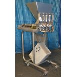 Simplex 3 station stainless steel pneumatic piston filler